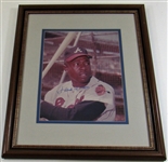 Hank Aaron Signed Framed Braves Photo 14x 11 - JSA