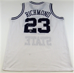 Mitch Richmond K-State Signed Basketball Jersey - PSA 6A42344