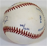 Cal Ripken Signed Ball & Rookie Card # 846/2632 