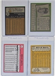 Willie Mays Lot of 4 Cards