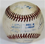 George Brett signed Baseball Hit # 3020 Game Used 