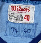 1974 Al Cowens Game Used Kansas City Royals Jersey