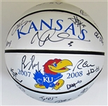 2007-08 National Champions KU Team Signed Basketball 