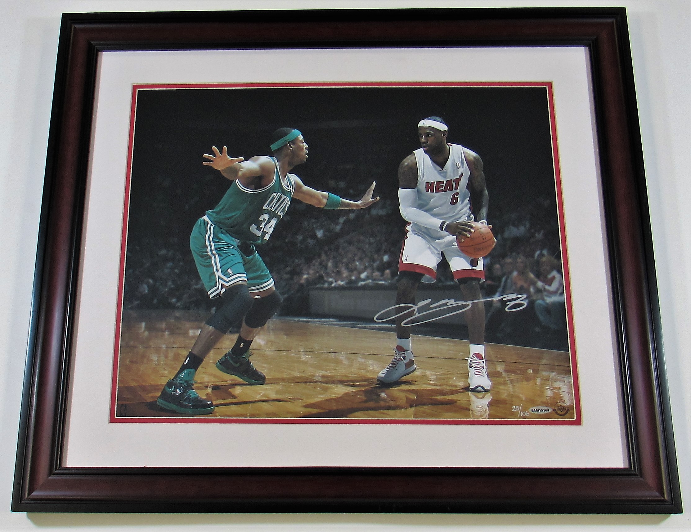 autographed lebron