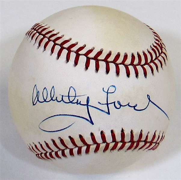 Whitey Ford Signed Baseball - JSA