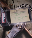 Ty Cobb Signed 1954 All-Time Greatest Outfielder (Shoeless Joe-Ruth-Speaker). PSA/DNA 