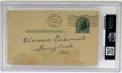 Honus Wagner Signed PSA Mint 9 Post Card