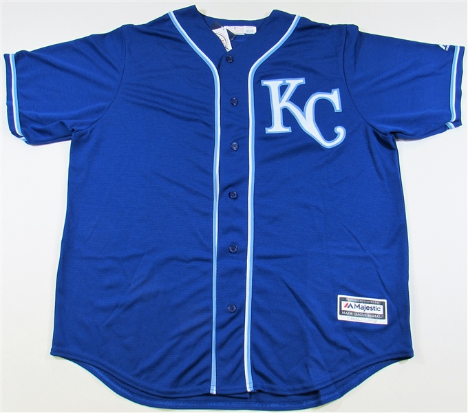 Salvador Perez Signed Road Blue Royals Jersey - JSA