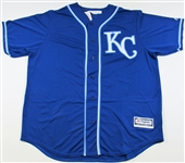 Salvador Perez Signed Road Blue Royals Jersey - JSA