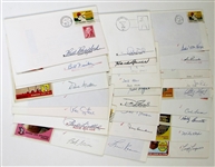 Lot of 25 Kansas City Athletics Signed Envelope Covers 