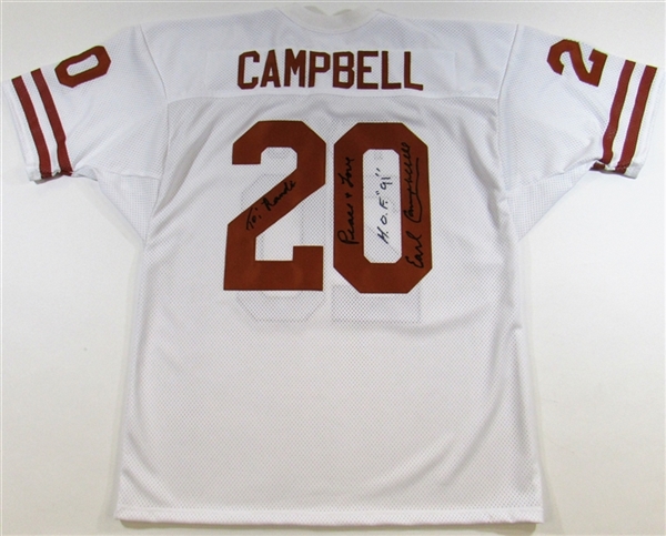 Earl Campbell Signed Texas Longhorn Jersey