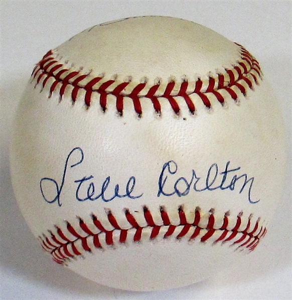 Steve Carlton & Mike Schmidt Signed Baseball - JSA