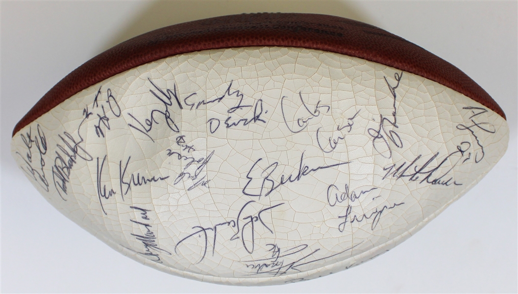 1984 Kansas City Chiefs Team Signed Football 