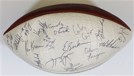 1984 Kansas City Chiefs Team Signed Football 