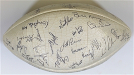 1984 Kansas City Chiefs Team Signed Football 