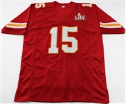 Patrick Mahomes Signed SB LIV Stat Jersey - JSA