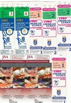 Kansas City Royals 1980 Championship Tickets 2 x Signed Danny Jackson - JSA 
