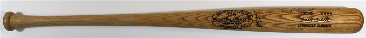 Enos Cabell Game Used & Signed 1977-1979 K55 Bat - Pre Psa