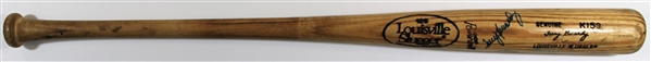 Terry Kennedy 1987-1988 Game Used & Signed K153 Bat - Pre PSA