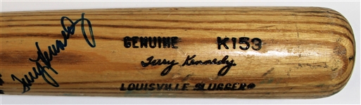 Terry Kennedy 1987-1988 Game Used & Signed K153 Bat - Pre PSA