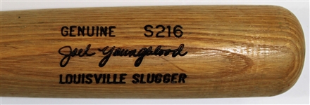 Joel Youngblood 1977-1979 S216 Game Used Bat - Pre PSA