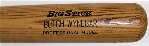 Butch Wynegar 1986 225B Game Used Bat - Pre PSA