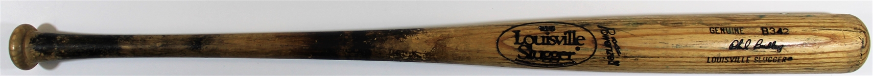 Phil Bradley 1989 B342 Game Used Bat - Pre PSA