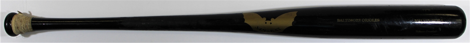 Melvin Mora 2003 Game Used TYS Bat - Pre PSA