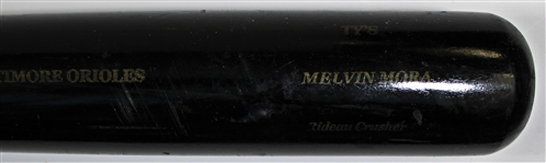 Melvin Mora 2003 Game Used TYS Bat - Pre PSA