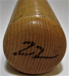 Rowland Office 1977-1979 S222 Game Used & Signed Bat - Pre Psa