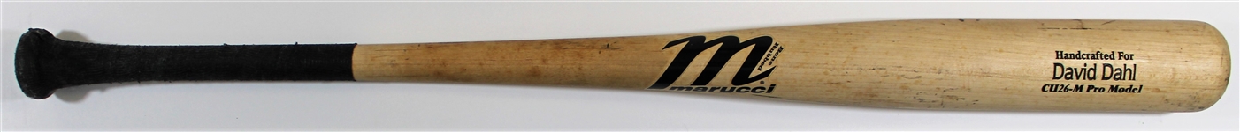 David Dahl 2014 CH26 Game Used Bat - Pre PSA Letter