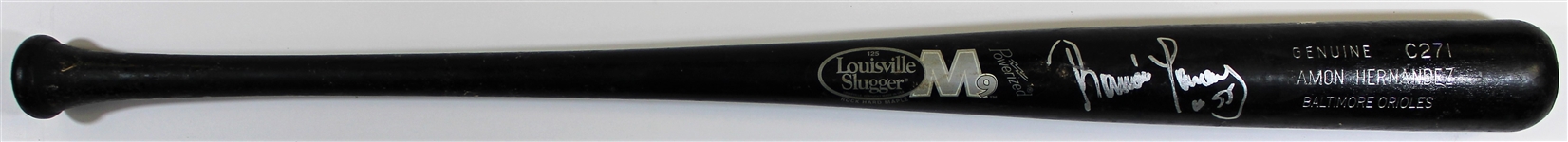 Ramon Hernandez 2006/2008 C271 Game Used & Signed Bat Pre PSA Letter