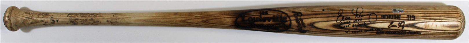 Evan Longoria 2016 I13 Game Used & Signed Bat - PSA/DNA - MLB Letter