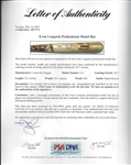 Evan Longoria 2016 I13 Game Used & Signed Bat - PSA/DNA - MLB Letter