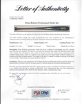 Brian Roberts 2005 BR1 Game Used & Signed Bat PSA/DNA Letter