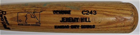 Jermy Hill Game Used C243 Kansas City Royals Bat