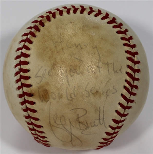 George Brett 1980 Signed See You at the WS Baseball