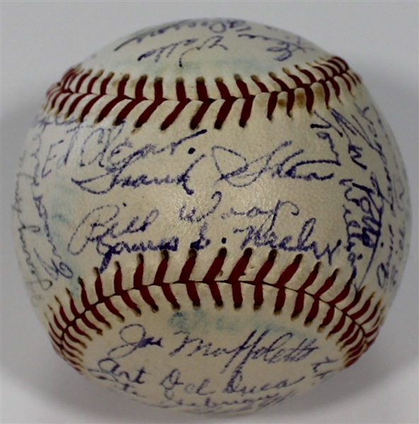 Kansas City Blues 1950 Team Signed Baseball