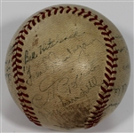 Kansas City Blues 1940 Team Signed Baseball