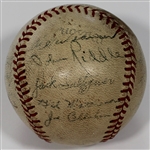 Kansas City Blues 1940 Team Signed Baseball