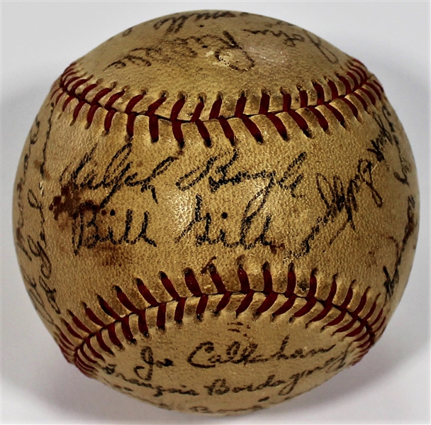 Kansas City Blues 1939 Team Signed Baseball 