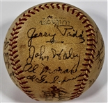 Kansas City Blues 1939 Team Signed Baseball 