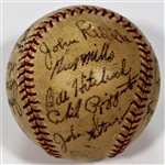 Kansas City Blues 1939 Team Signed Baseball 