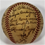 Kansas City Blues 1939 Team Signed Baseball 
