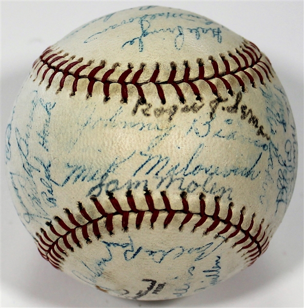 Kansas City Blues 1946 Team Signed Baseball