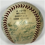 Kansas City Blues 1952 Team Signed Baseball