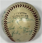 Kansas City Blues 1952 Team Signed Baseball