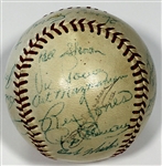 Kansas City Blues 1952 Team Signed Baseball