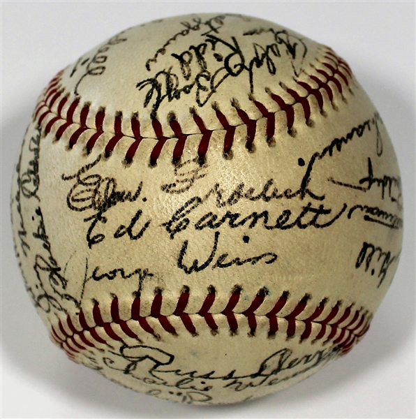 Kansas City Blues 1940 Team Signed Baseball