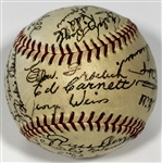 Kansas City Blues 1940 Team Signed Baseball